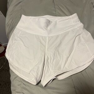 lulu lemon white high rise speed ups size 2 tall